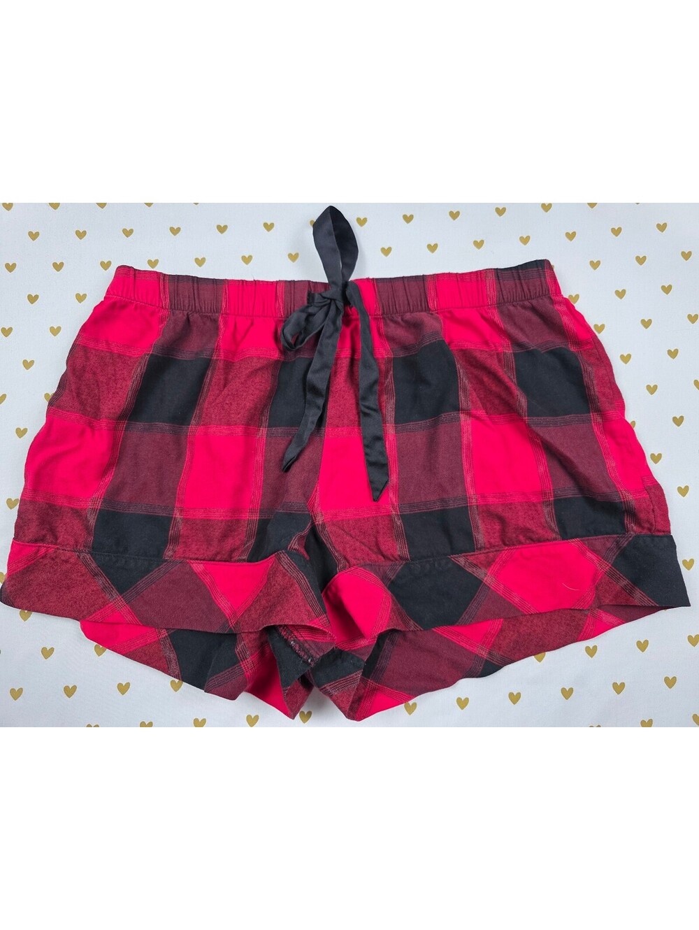Victorias Secret Buffalo Plaid Check Medium Sleep Shorts Boxers Pajama Bottoms